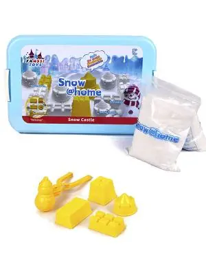 Игровой набор КИНЕТИЧЕСКИЙ СНЕГ В КЕЙСЕ С ФОРМОЧКАМИ СНЕЖНЫЙ ЗАМОК 1 КГ