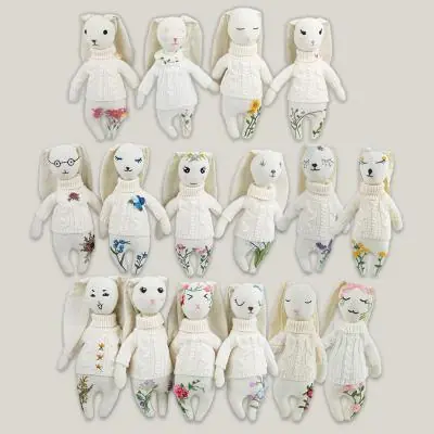 Игрушка мягкая ЦВЕТОЧНЫЙ ЗАЙКА РУЧНАЯ РАБОТА