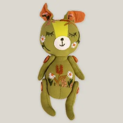 Игрушка мягкая ЗАЙКА КОЛОСОК РУЧНАЯ РАБОТА, 24 СМ