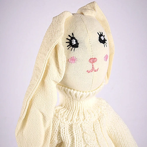 Игрушка мягкая ЦВЕТОЧНЫЙ ЗАЙКА РУЧНАЯ РАБОТА