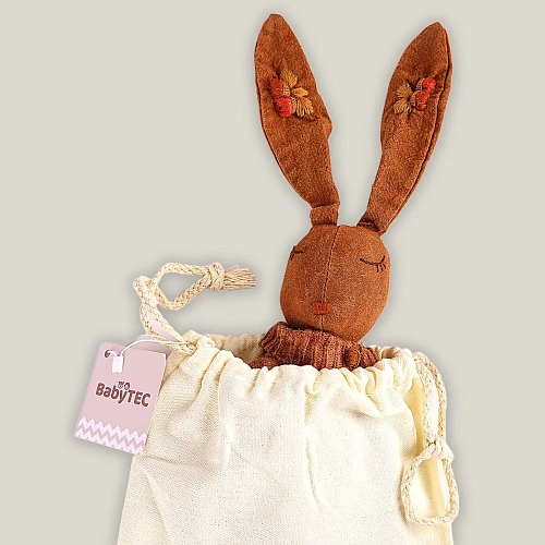 Игрушка мягкая ЗАЙЧИК ЛИСТИК РУЧНАЯ РАБОТА